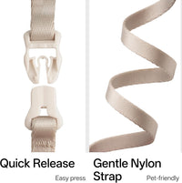 BuddyArmor linen escape proof cat harness with figure 8 design and quick-release buckle - view 4