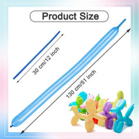 260 Balloons - Clear Long Balloons for Tying Balloon Arch & Balloon Ties – Fun for Kids & Family - Pearl Dark Blue - image 3