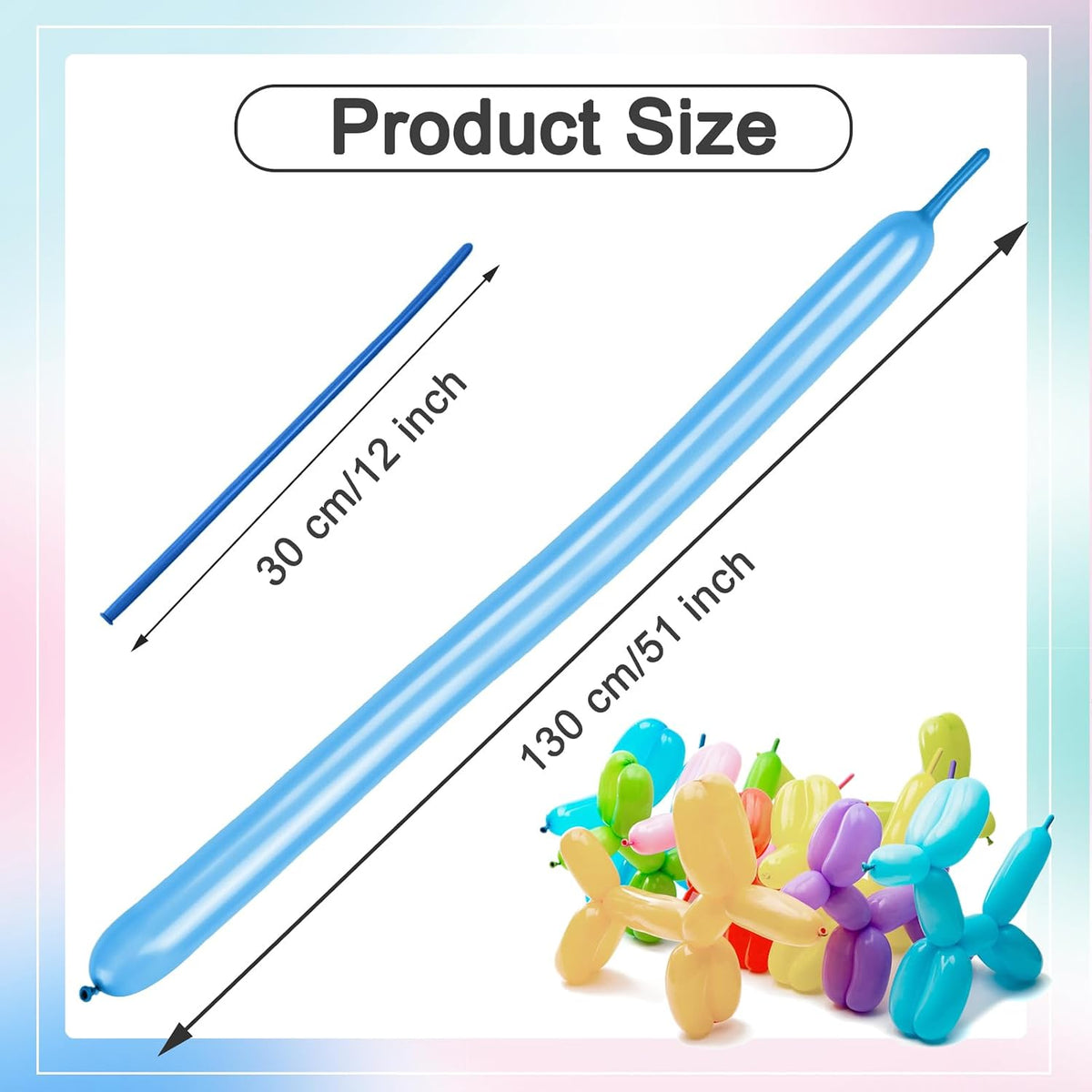 260 Balloons - Clear Long Balloons for Tying Balloon Arch & Balloon Ties – Fun for Kids & Family - Pearl Dark Blue - image 3