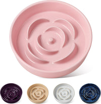 vancasso Slow Feeder Dog Bowl - S - 0.6 Cups / Pink