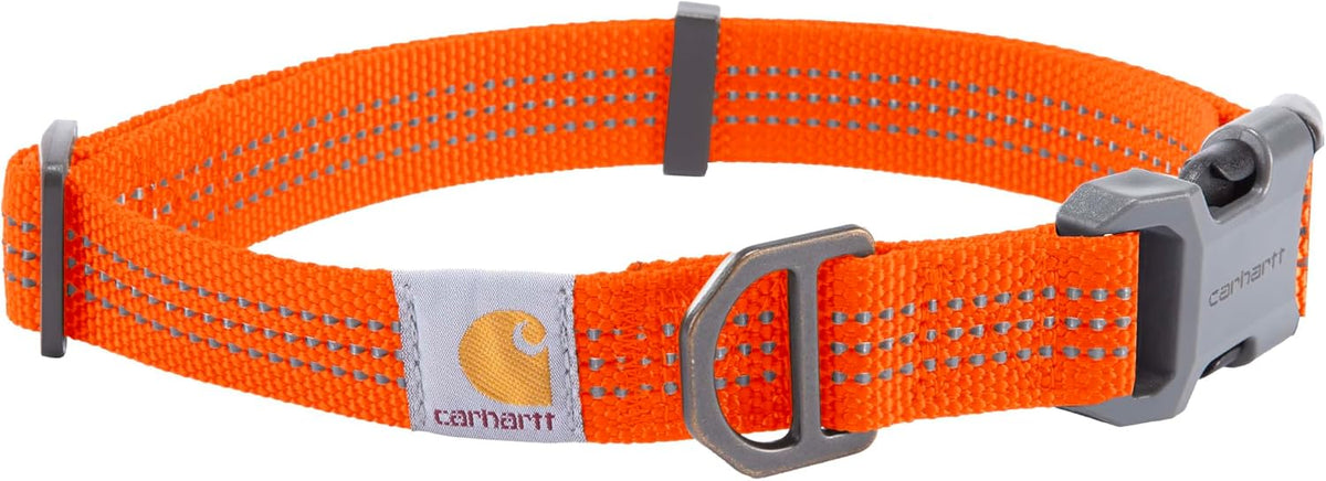 Carhartt Nylon Dog Collar Hunter Orange L – Essentials for Dogs - Hunter Orange / Large 18-26"(L) X1"(W)