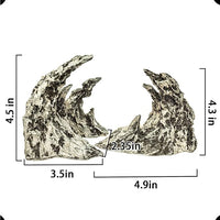 Novelsite Fish Tank Decor- Jagged Canyon Rock Formation ，Made of Solid Sandstone，Suitable for a Variety of Fish Tank Scenes, DIY Planting Moss, Safe and Non-Toxic