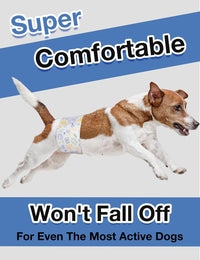 Dono Disposable Male Dog Diapers, Puppy Diapers Wraps - S(12-19in) / 24.0 - image 2