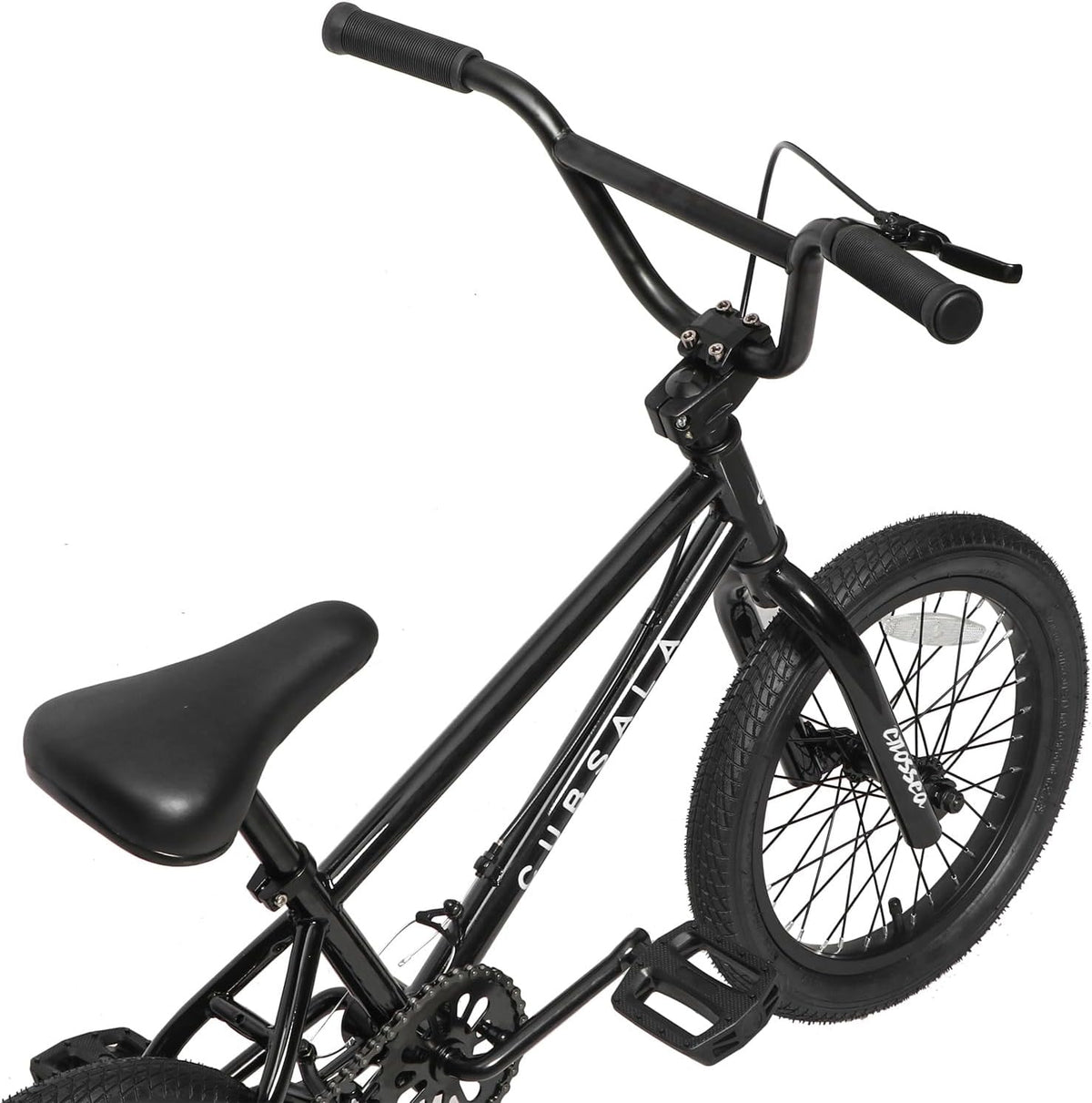 cubsala Crossea 18 20 Inch Kids Freestyle BMX Bike for 5-13 Years Old – Fun for Kids & Family - Black & Black / 18 Inch / Without Pegs - image 4