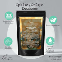 Honeysuckle Jasmine Bliss Carpet Freshener Powder: Powerful Odor Eliminator for Home, Upholstery Deodorizer, Carpet Deodorizer, Pet Urine, Cat Litter Box - Honeysuckle Jasmine Fragrance