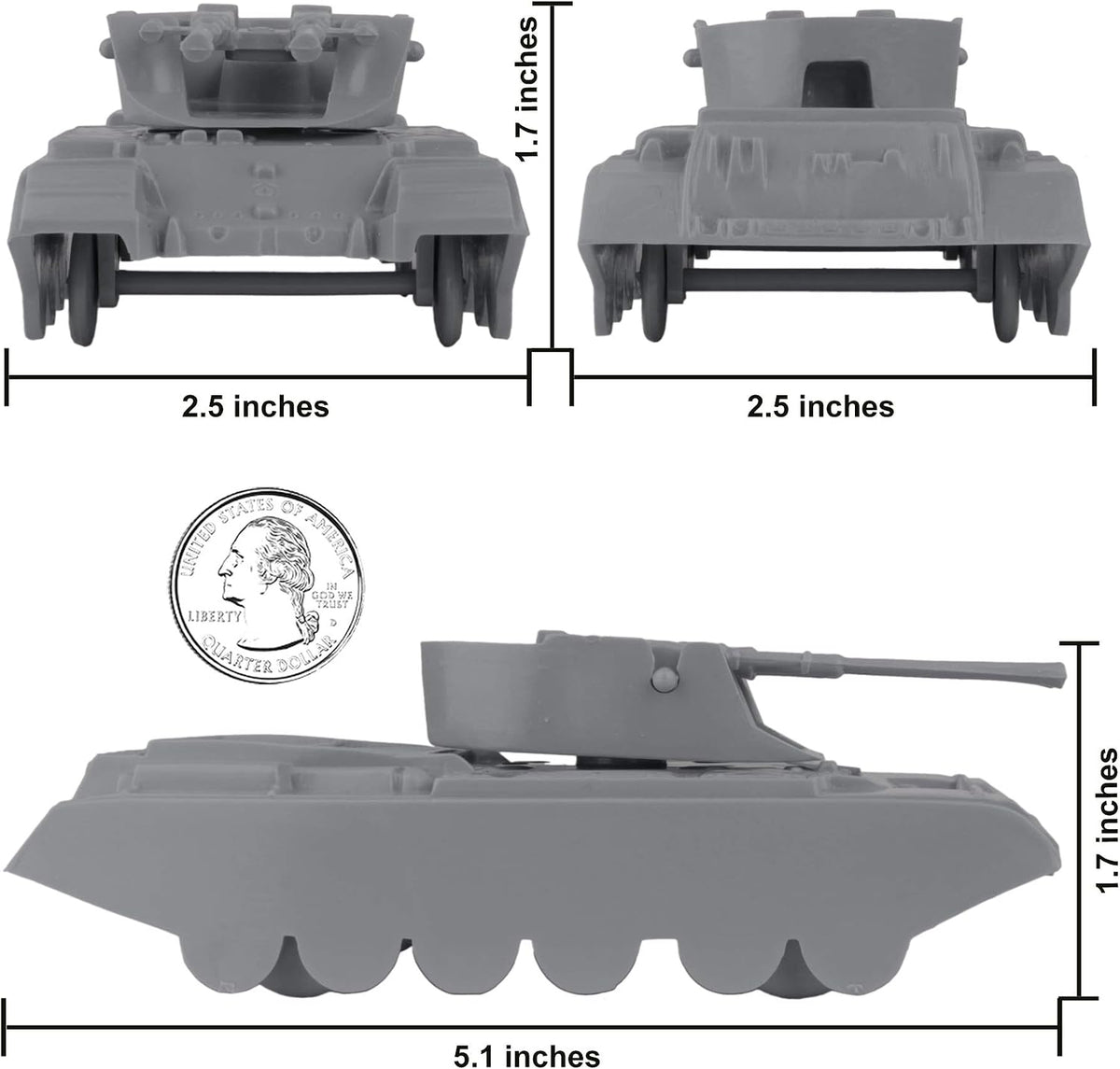 BMC Classic Payton Anti-Aircraft Tanks - Gray - image 2