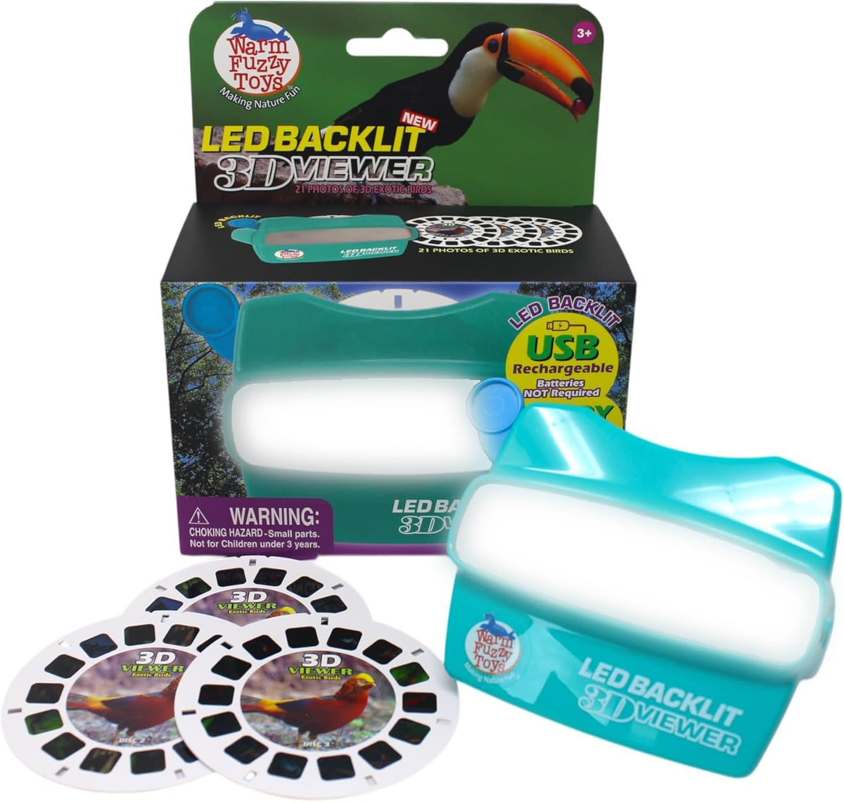 WARM FUZZY LED backlit 3D viewer with natural disasters reels - view 10
