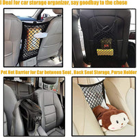 DYKESON Dog Car Net Barrier Pet Barrier with Car Mesh Organizer - image 2