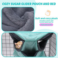 LYART Sugar Glider Pouch Hammock Bed Bedding - 5.Purple - image 3