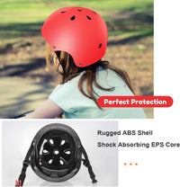 Besttravel Kids Helmet, Toddler Adjustable Kids Ages 3-8 Years Old Boys Girls Multi-Sports Safety - Red - image 3