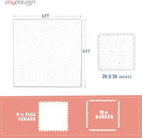 Play Platoon Kids Play Mat, 9 Tile 72x72 Inch - 72"L x 72"W x 0.6"Th / Nordic Grey - image 2