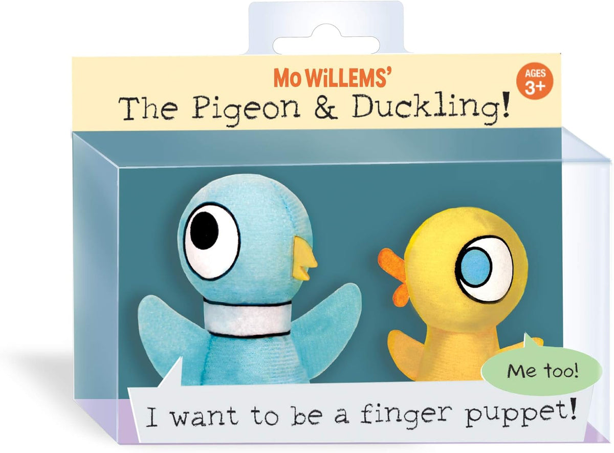 YOTTOY Mo Willems Collection - Pigeon & Duckling Finger Puppets
