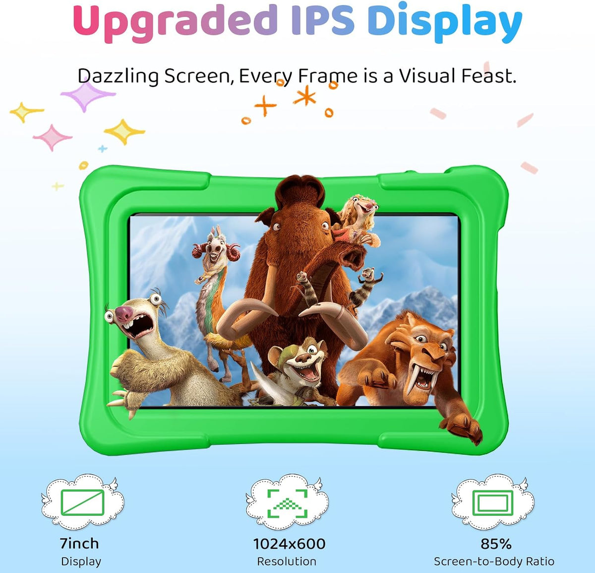 aiprotablet Kids Tablet, 6GB+32GB 1TB Expand - Green - image 2