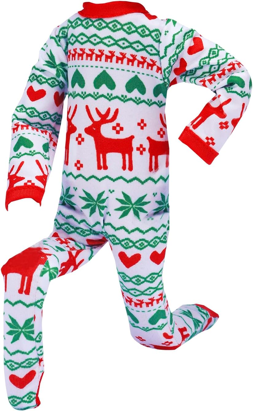 E-Ting one-piece Christmas pajamas for elf doll in reindeer style - view 7