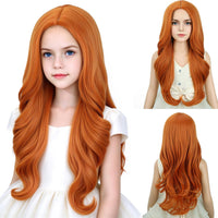 DUDUWIG long black wavy curly middle part wig for kids with wig cap - view 10