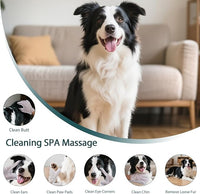 WLP 48 PCS Pet Cleaning and Deodorizing Glove Wipes for Dogs & Cats Hypoallergenic Pet Cleaning and Hydrating Glove Bath Wipes Enriched with Aloe & Jojoba Oil Individually Wrapped