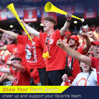 Collapsible Stadium Horn 24 Inch Vuvuzela Trumpet Blow Horns - Yellow - image 3