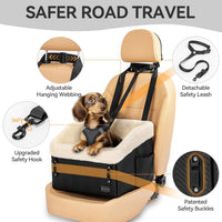 PETSFIT Small Dog Car Seat - Black - image 4