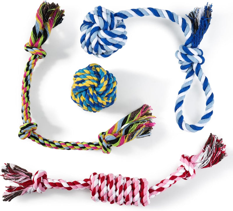 wodoca Dog Rope Toys 4 Pack - Mix Color