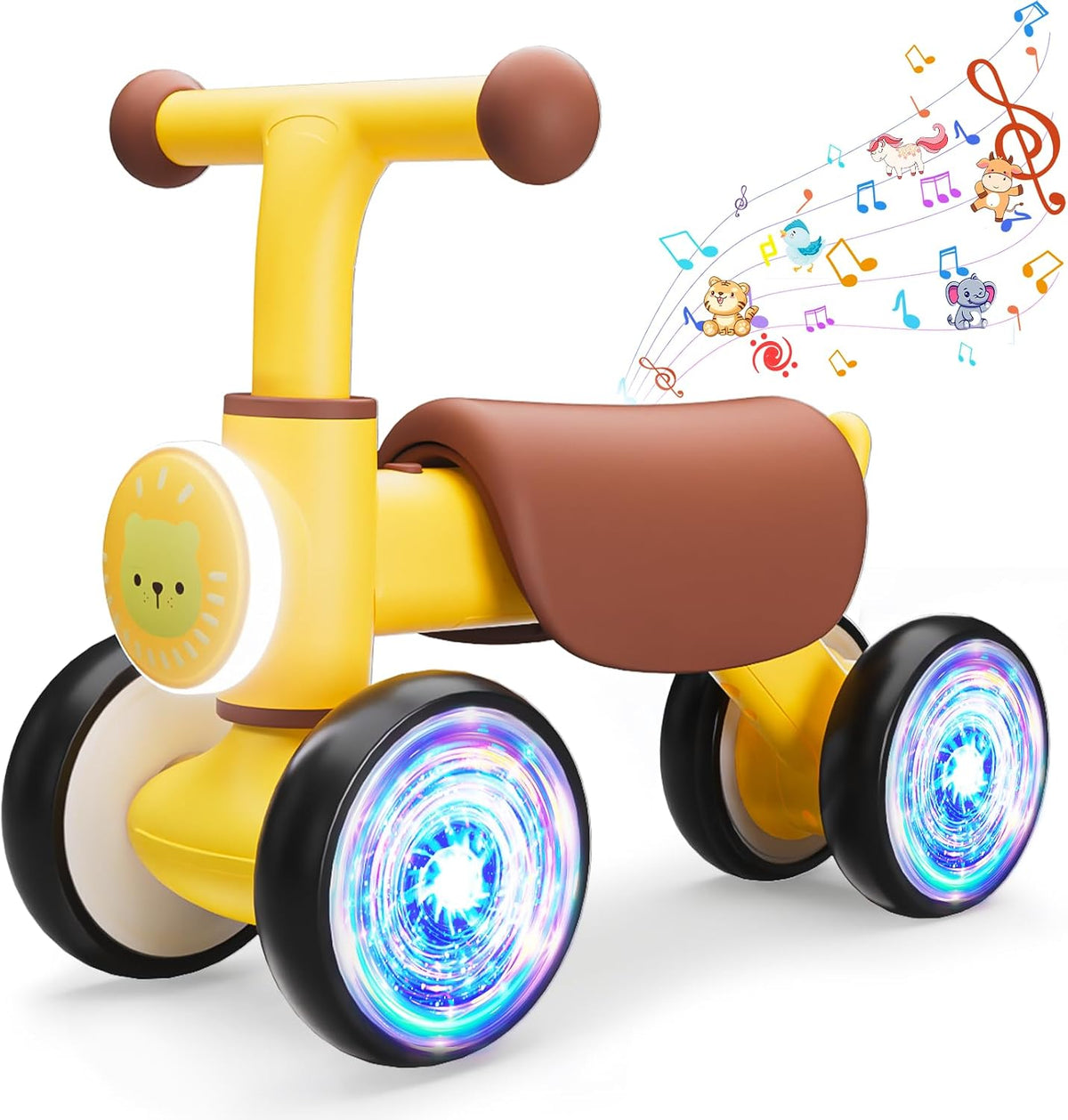 Balance Bike Toddler Outdoor Toys for 1 2 Year Old Girl Birthday Gifts – Fun for Kids & Family - Yellow