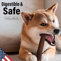 ValueBull USA Collagen Sticks for Dogs, 6 Inch Jumbo Chews, Natural Long-Lasting Dog Treats, 200 Count Bulk Pack - Promotes Joint, Skin & Coat Health with Glucosamine and Chondroitin