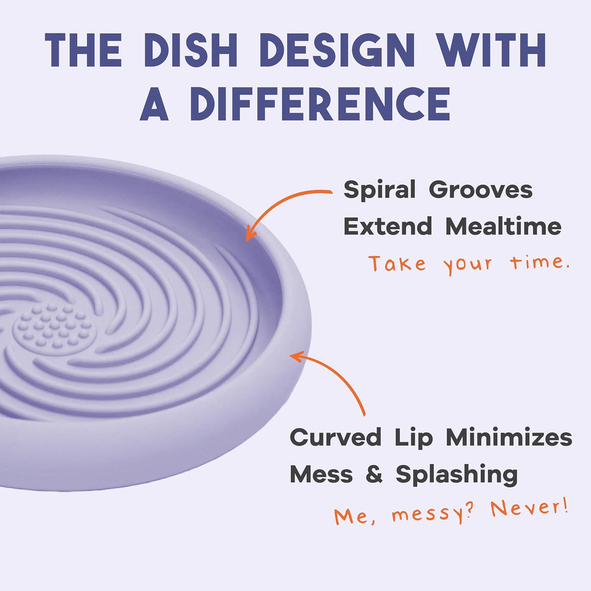 Lick Dish, Silicone Lick Mat + Slow Feeder for Cats & Small Dogs - Periwinkle / Small - image 4