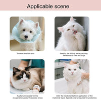 Touchdog Foldable Dog Cone Collar for Cats & Dogs - Adjustable Soft Recovery Collar with Waterproof PU Coating, Lightweight Design, 24.5cm/9.6in Wide Barrier (Pink, XS)