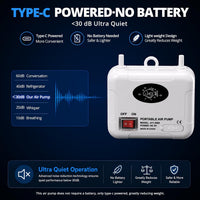 Small Air Pump for Fish Tank 6/12 Gallons - 2 Air Outlets - image 3