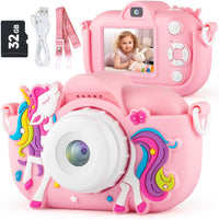 MAVOKIS Kids Camera Digital Camera for Age 3-8 - Pale Pink