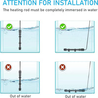 YukiHalu Small Submersible Aquarium Heater - 25 Watts - image 4