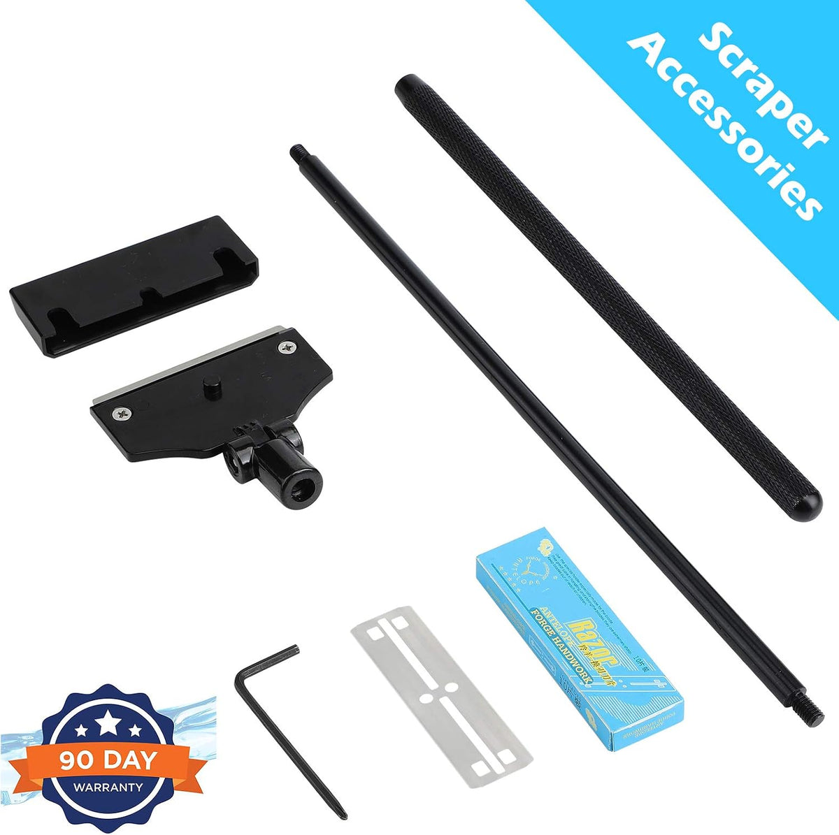 Pronetcus Algae Scraper for Glass Aquariums, Fish Tank Cleaner - 21.65 Inch - image 3