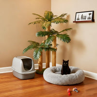 LEMONDA 31.5Inch Palm Tree Cat Scratching Post – Essentials for Cats - Palm Tree - image 2