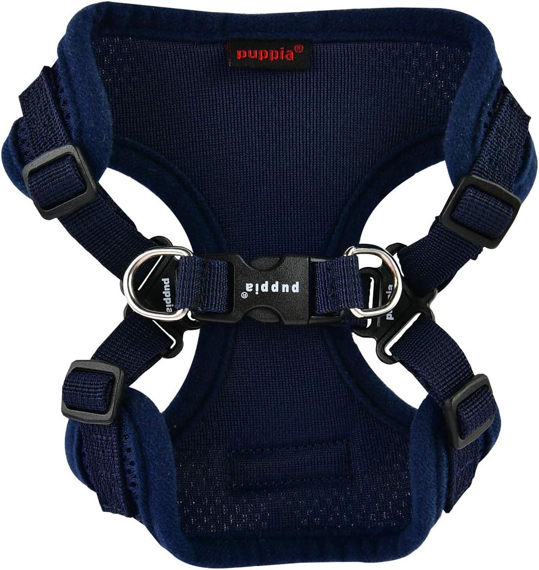 Puppia PARA-HC1533-CA-M Camo Soft Harness C Pet-Vest-Harnesses - Medium / Navy - image 2