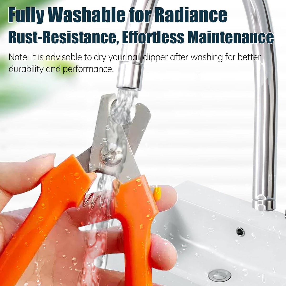 Dog Nail Trimmers #767C, Large and Small Breed Pet Nail Clippers – Essentials for Dogs - Orange - image 3