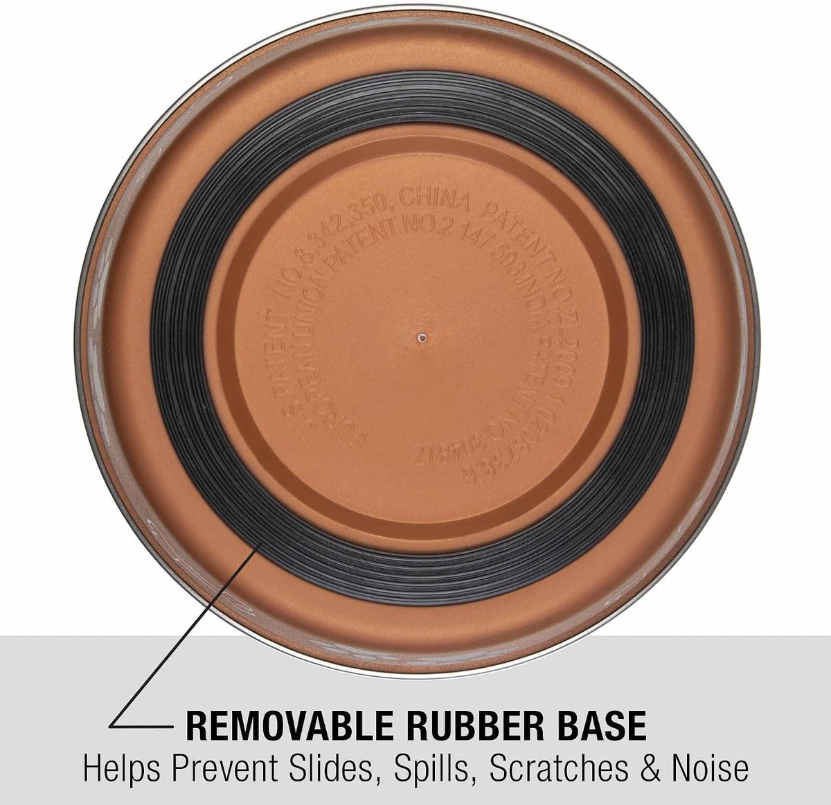 Loving Pets Bella Dog Bowls, Stainless Steel Dog & Cat Bowls - Copper / Medium (20-35lbs) - image 3