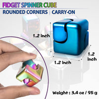 Fidget Spinner Toys Cube Adults - Blue - image 2