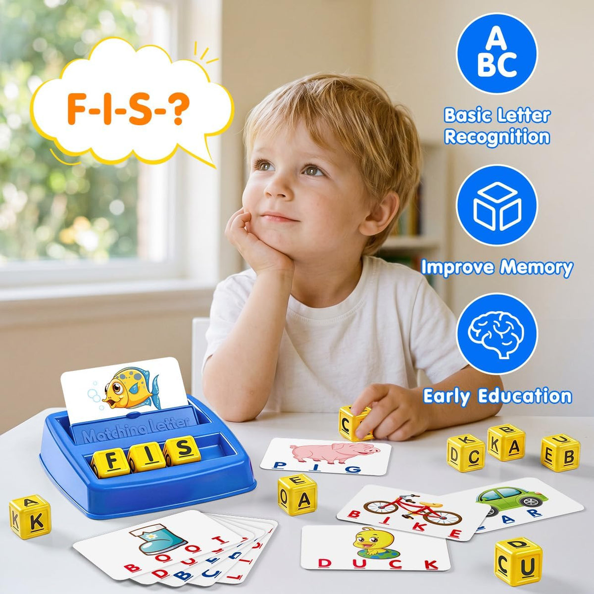 NARRIO Matching Letter Game - Blue - image 3