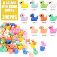CRTWDMAN 240 Pcs Mini Resin Ducks, Tiny Duck Figurines Bulk - image 3