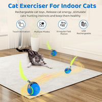 Interactive Cat Toys for Indoor Cats​​-​​Rechargeable​​ Moving ​​Cat - image 3
