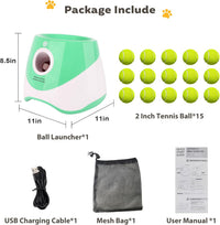 Automatic Ball Launcher for Dogs: Indoor Thrower Fetch Machine - Green / 10-30FT for Small Dogs - image 4