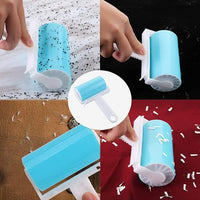 Washable Reusable Lint Roller 3 Pack, Portable Travel Sticky Dog Cat Hair Remover Cleaner with Cover Include Medium and Mini Size for Clothes, Pet Hairs, Carseats