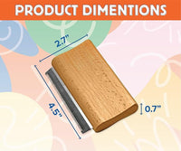 Jocomb Wooden Deshedding Brush for Dogs, Cats & Horses - Gentle Grooming Tool for Thick, Short & Wiry Coats - Dematting Pet Brush for Shedding Control & Comfort