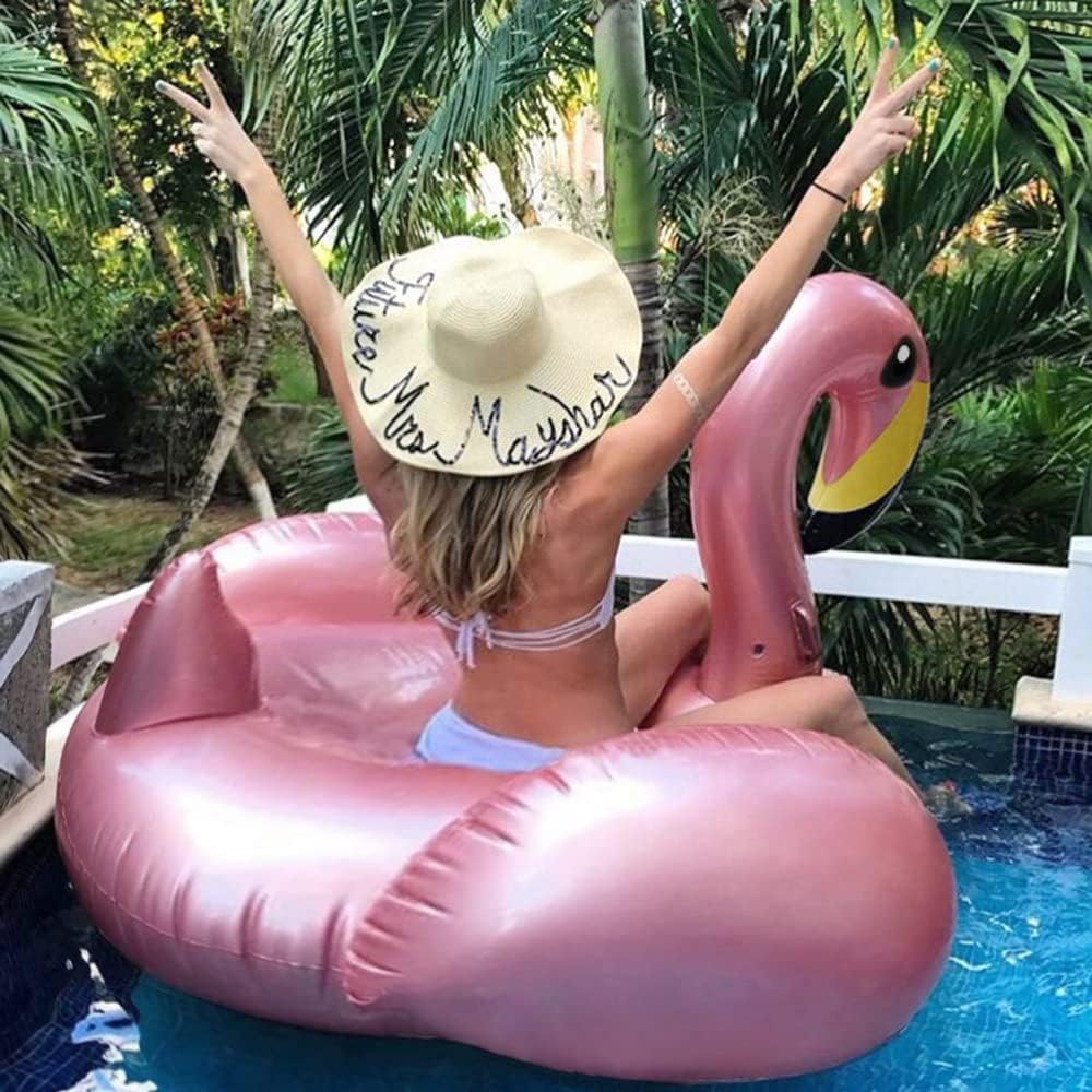 Jasonwell Giant Inflatable Flamingo Swan Pegasus Pool Float Summer - Rose Pink / X-Large - image 2