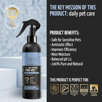 Clear Eyes Solution Set 6in1 Multi-Functional Pure Mist and Stainless Look Clay Mask - Tear Stain Remover, Eye Cleaner - Eye Care Ear Care Grooming Treatment for All Dogs and Cats Eyes