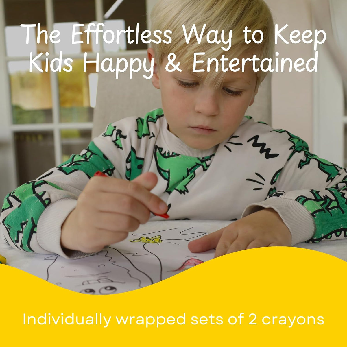CrayonKing bulk crayons in cello 2-packs with red, blue, green and yellow crayons - view 2
