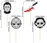 Gyufise Halloween baby shower cupcake toppers with Oh Baby ghost designs on picks - view 14
