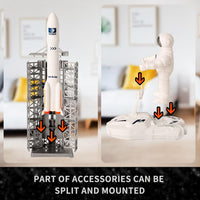 Wbzle space shuttle toy and rocket playset with astronauts, light and sound - view 16