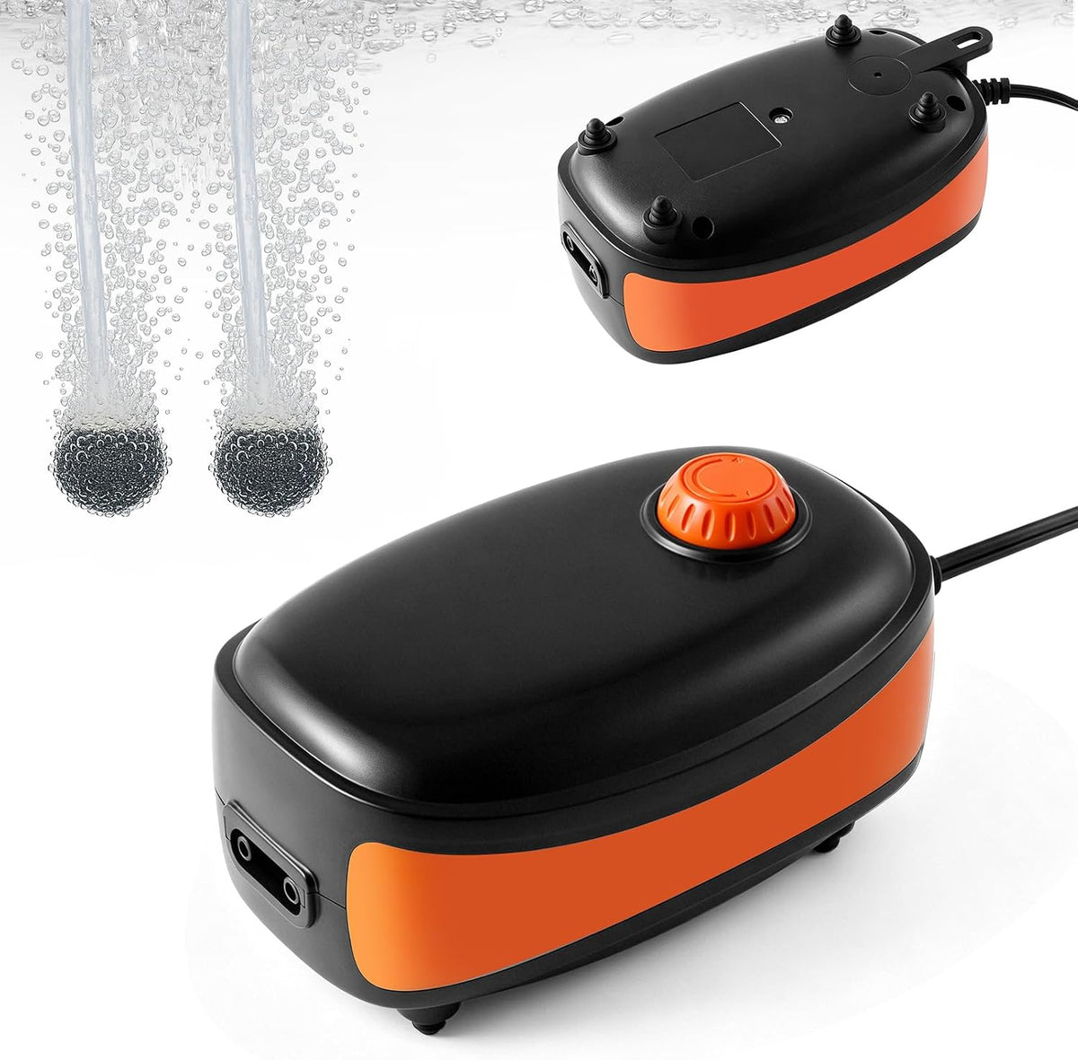 4W/5W/8W Aquarium Corded Electric Air Pump - 2 Outlets-5W