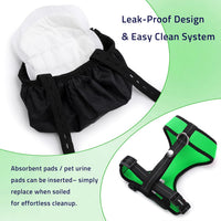 Adjustable Chicken Harness Diaper - Large / Green - image 4