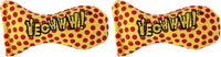 Yeowww! Catnip Stinkies Catnip Sardine Cat Toy, Dots - Yellow/Red / Pack of 2